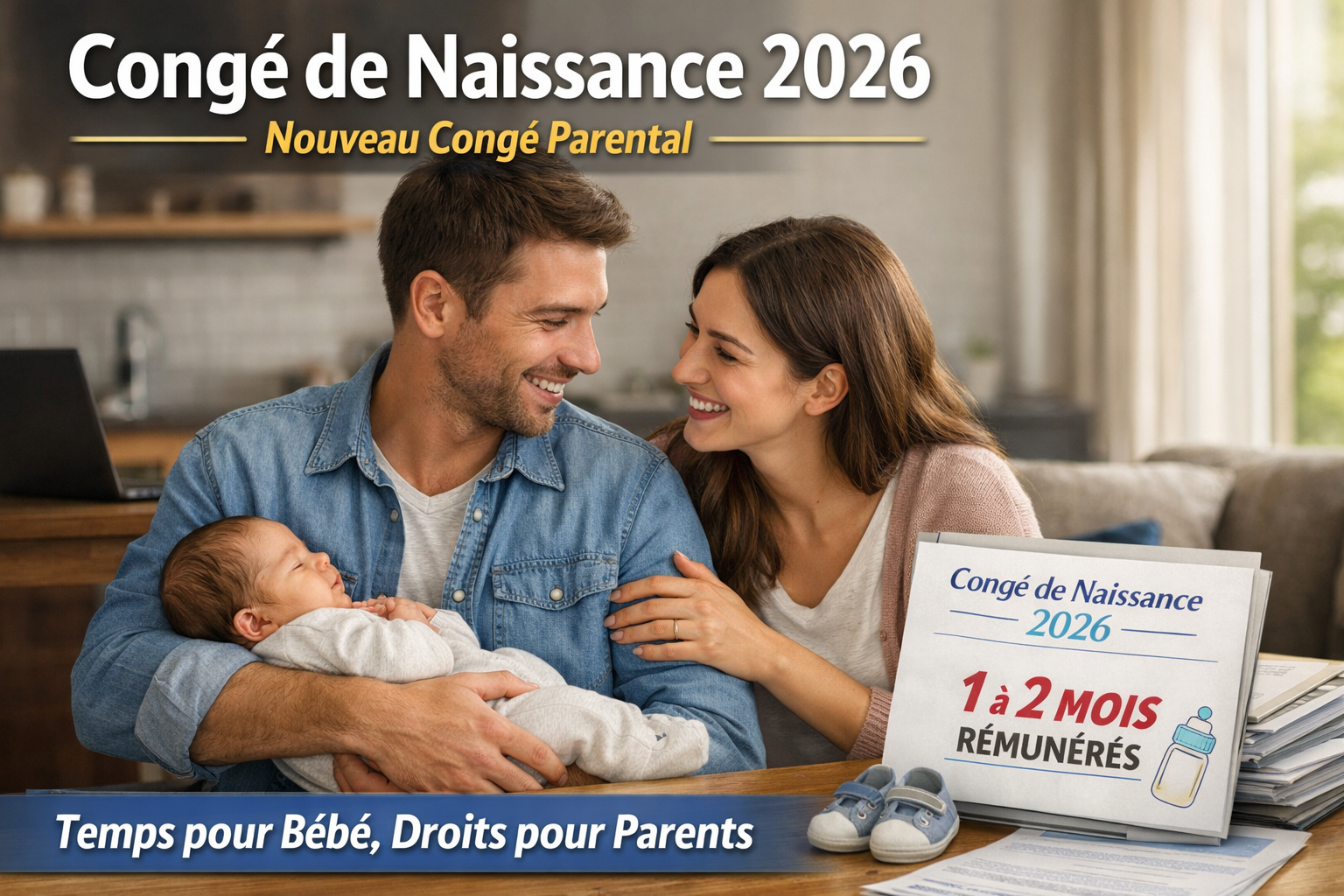 Congé supplémentaire de naissance 2026 : durée rémunération et calendrier Congé supplémentaire de naissance 2026 : durée rémunération et calendrier